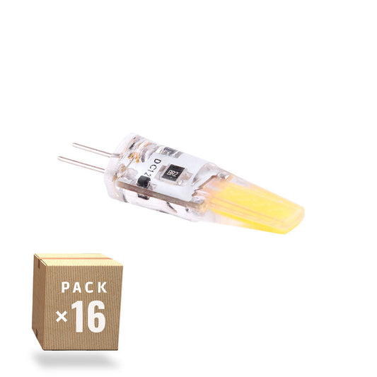 Pacote de 16 Lâmpadas LED G4 3W 252Lm 3000ºK 12V Ac/Dc 40.000H [CA-G4-3W-12-WW-PK16-AP]