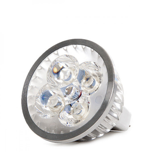 Lâmpada LED GU5.3 4W 281Lm 3000ºK MR16 24V Epistar 40.000H [CA-MR16-24V-4W-WW]