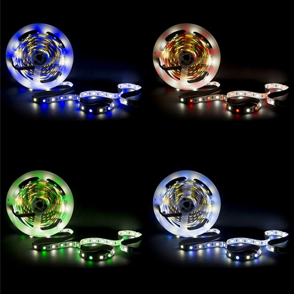 Faixa de 360 LEDs 72W 4.200Lm 6000ºK SMD5050 RGB-Branco Frio x5M 40.000H [CA-RGBW-5050-IP25]