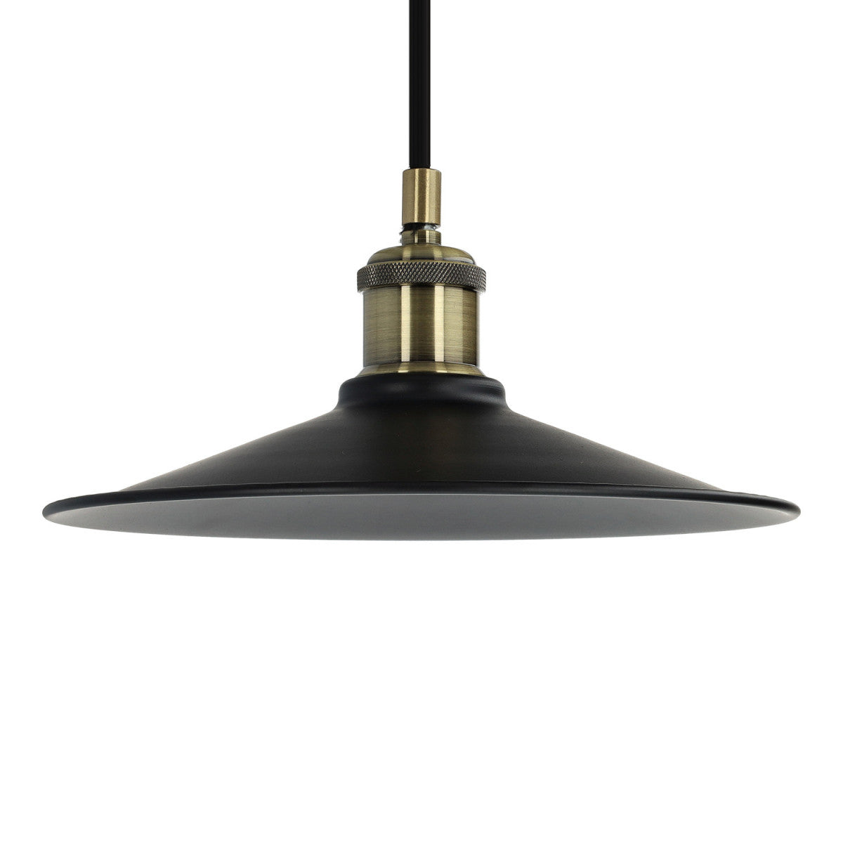 Candeeiro Vintage E27 Suspenso Decorativo em Alumínio e Cerâmica