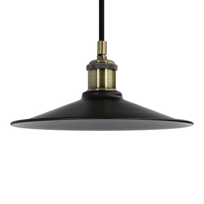 Candeeiro Vintage E27 Suspenso Decorativo em Alumínio e Cerâmica