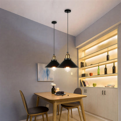 Candeeiro Vintage E27 Suspenso Decorativo em Alumínio e Cerâmica