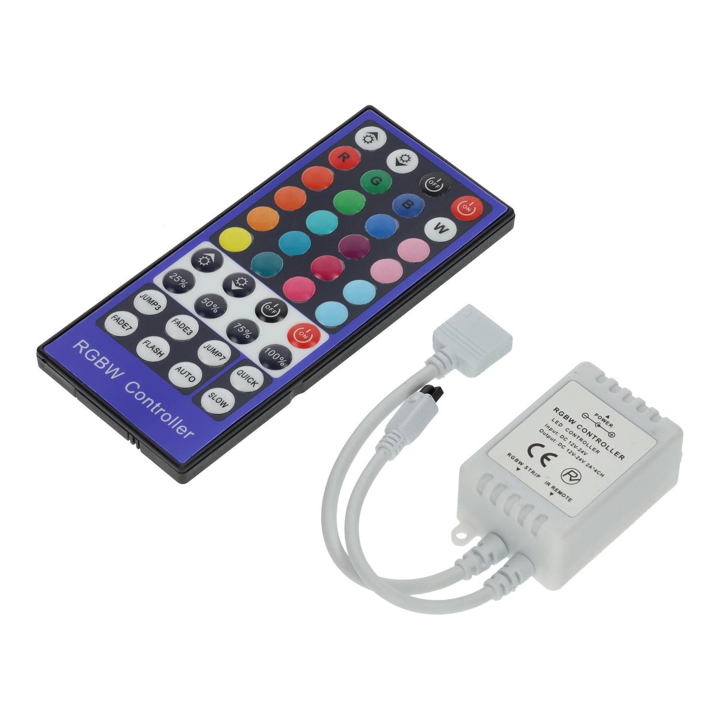 Controlo Remoto LED RGBW – Controlador para Fitas LED RGBW