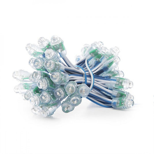 Pixel LED 0,1W 2Lm 12Mm 5V Epistar (String 50 Unidades) Azul 50.000H [DE-PIX-12-B]