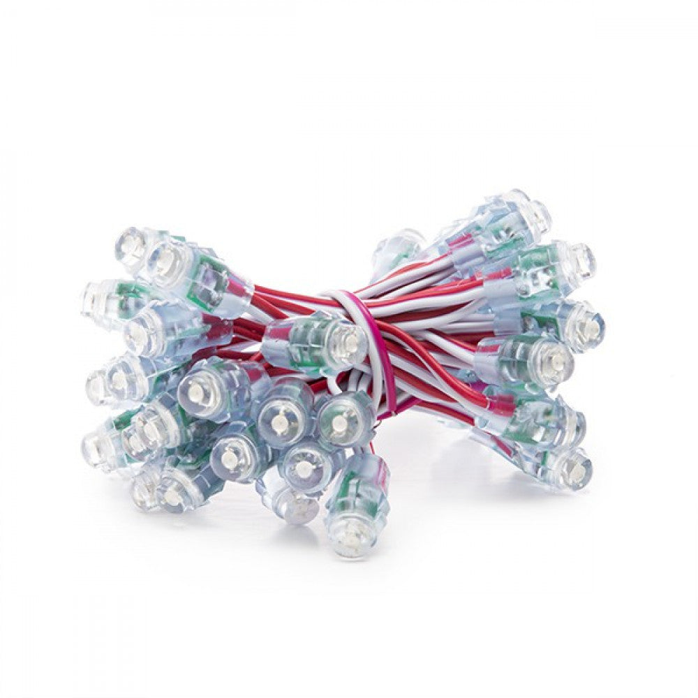 Pixel LED 0,1W 2Lm 12Mm 5V Epistar (String 50 Unidades) Vermelho 50.000H [DE-PIX-12-R]