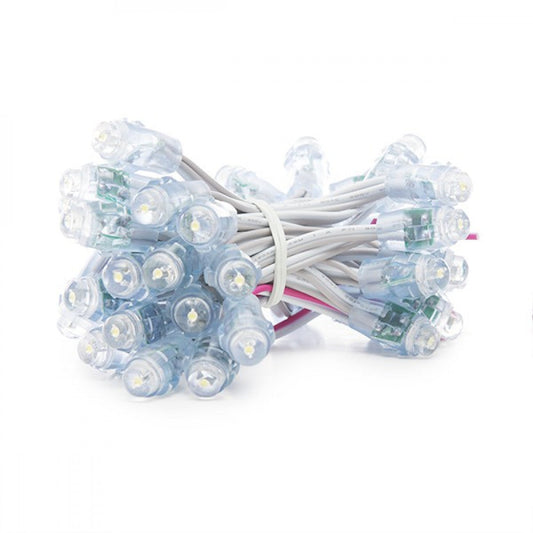 Pixel LED 0,1W 1,7Lm 4200ºK 12Mm 5V Epistar (String 50 Unidades) Branco 50.000H [DE-PIX-12-W]
