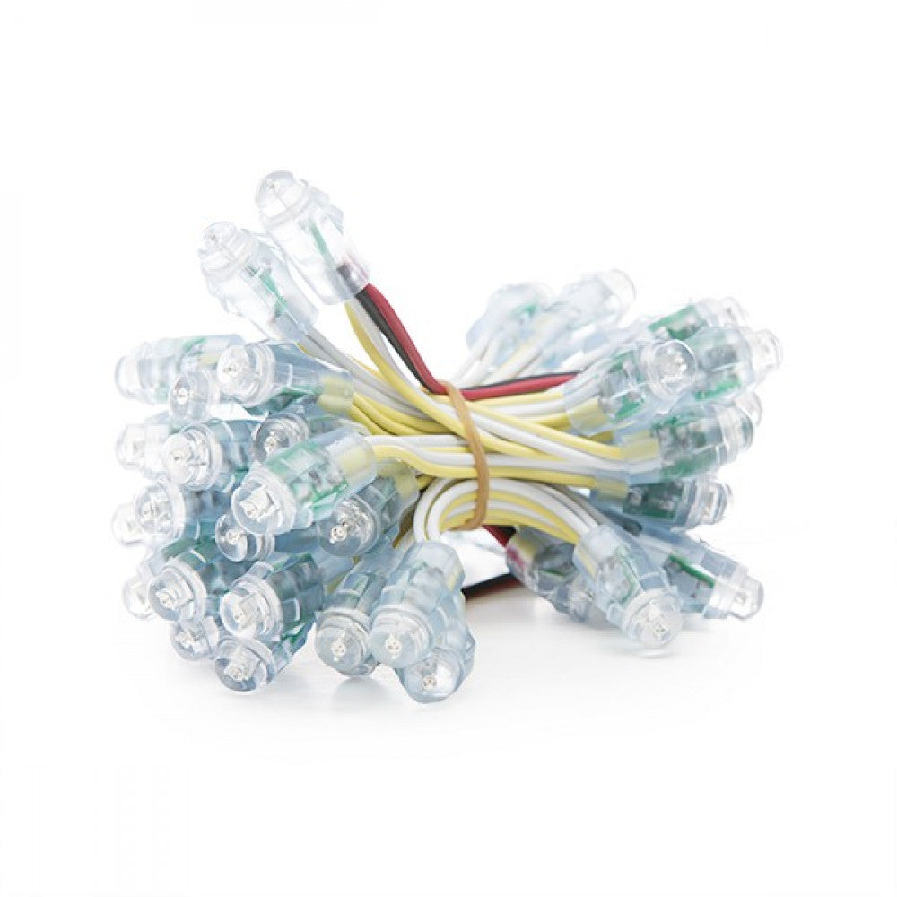 Pixel LED 0,1W 2Lm 12Mm 5V Epistar (String 50 Unidades) Amarelo 50.000H [DE-PIX-12-Y]