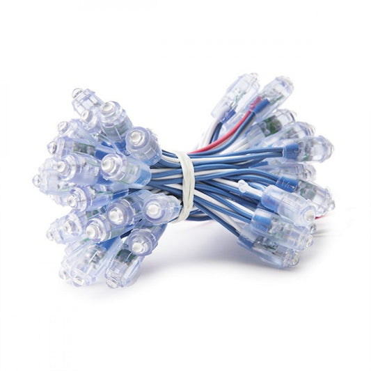 Pixel LED 0,1W 2Lm 9Mm 5V Epistar (String 50 Unidades) Azul 50.000H [DE-PIX-9-B]