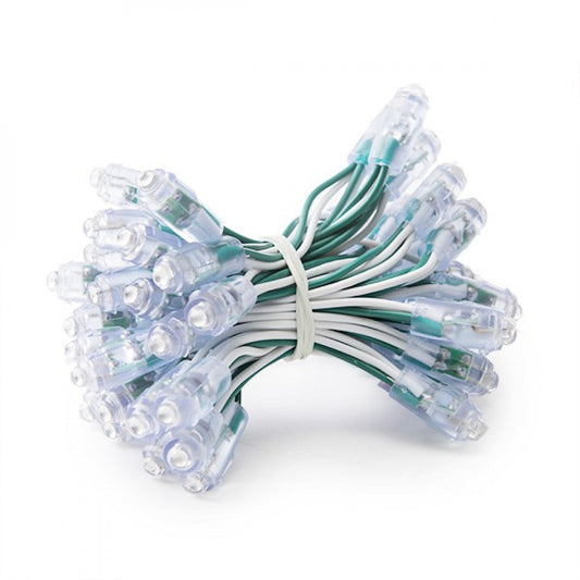 Pixel LED 0,1W 2Lm 9Mm 5V Epistar (String 50 Unidades) Verde 50.000H [DE-PIX-9-G]