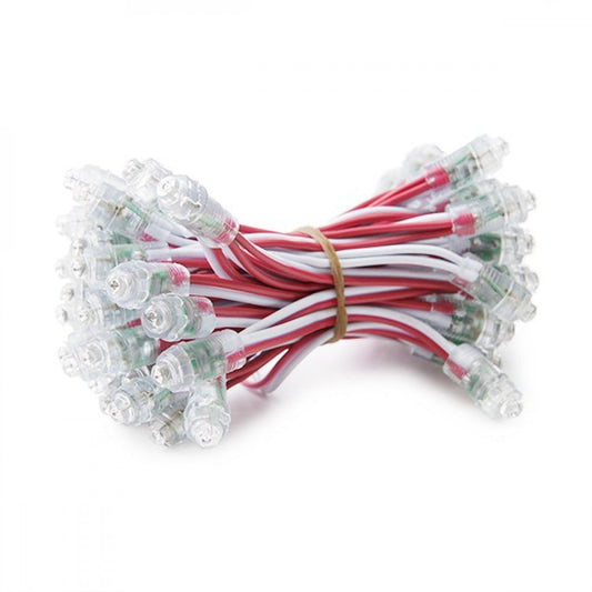 Pixel LED 0,1W 2Lm 9Mm 5V Epistar (String 50 Unidades) Rosa 50.000H [DE-PIX-9-P]