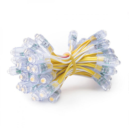 Pixel LED 0,1W 2Lm 9Mm 5V Epistar (String 50 Unidades) Amarelo 50.000H [DE-PIX-9-Y]