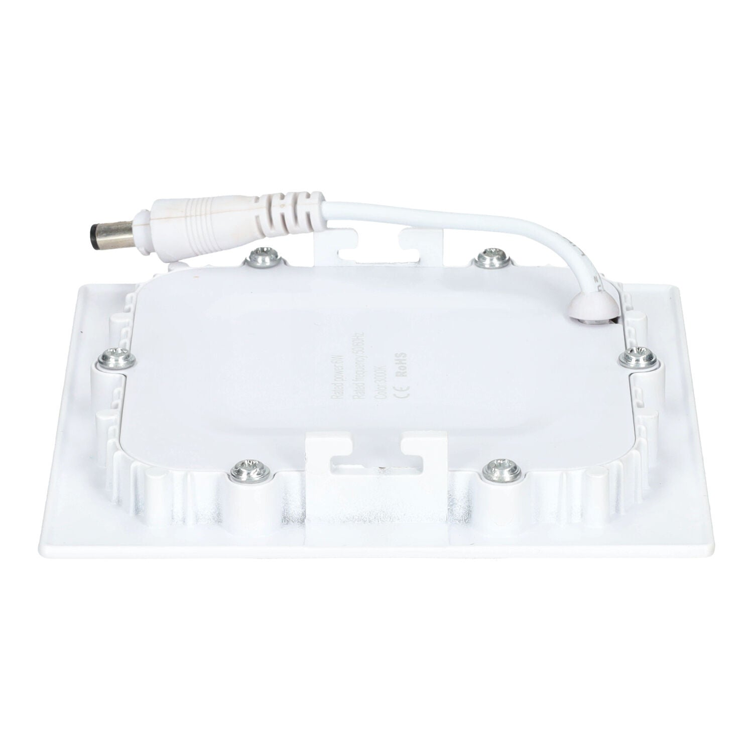 Downlight LED Quadrado Extraplano 6W Branco 540lm Encastrar