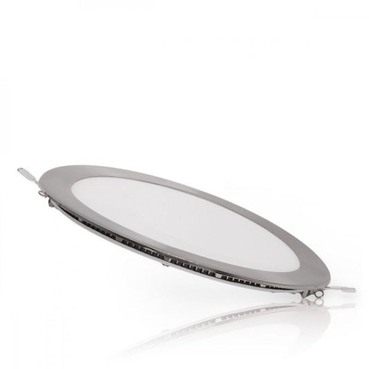 Painel LED 18W 1800Lm 6000ºK Circular Níquel Acetinado 50.000H [GL-CL-R18N-CW]