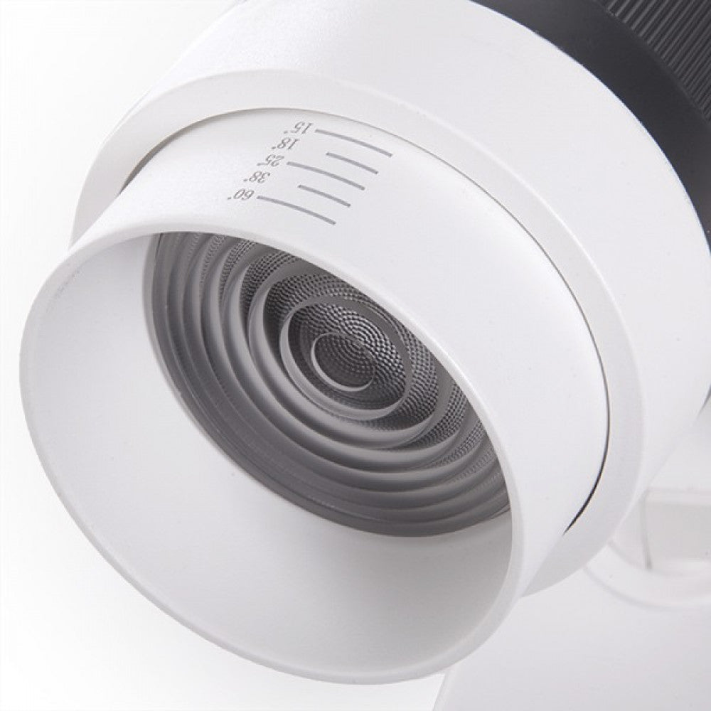 Lâmpada LED para trilho 30W 2527Lm CRI90 2700ºK Mary abertura variável monofásica 50.000H [GMD-FTL02-M-30-WW]