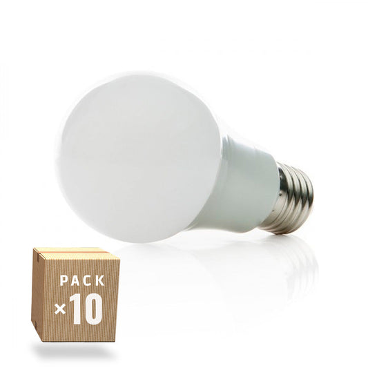 Pack de 10 Lâmpadas LED Esféricas Alumínio/PC E27 7W 630Lm 40.000H