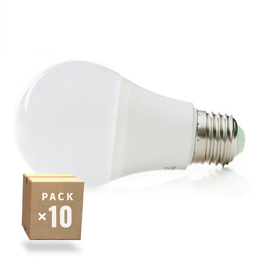 Pack de 10 Lâmpadas LED Esféricas Alumínio/PC E27 9W 810Lm 40.000H