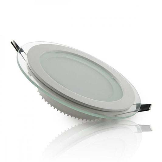 Downlight LED 12W 1200Lm 4200ºK Vidro Circular Ø160Mm 40.000H [GR-MB01-12W-W]