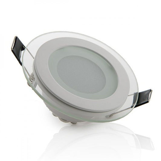 Downlight LED 6W 600Lm 2700ºK Vidro Circular Ø95Mm 40.000H [GR-MB01-6W-WW]
