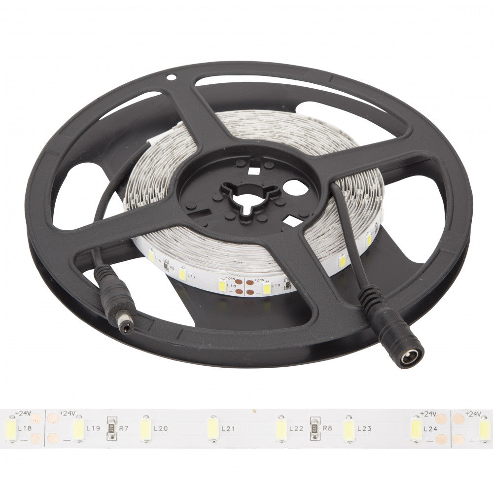 Faixa de 300 LEDs 70W 7.000Lm SMD5630 24VDC IP20 x5M 40.000H [GR-RDT5630-60-24-Y]-Amarelo