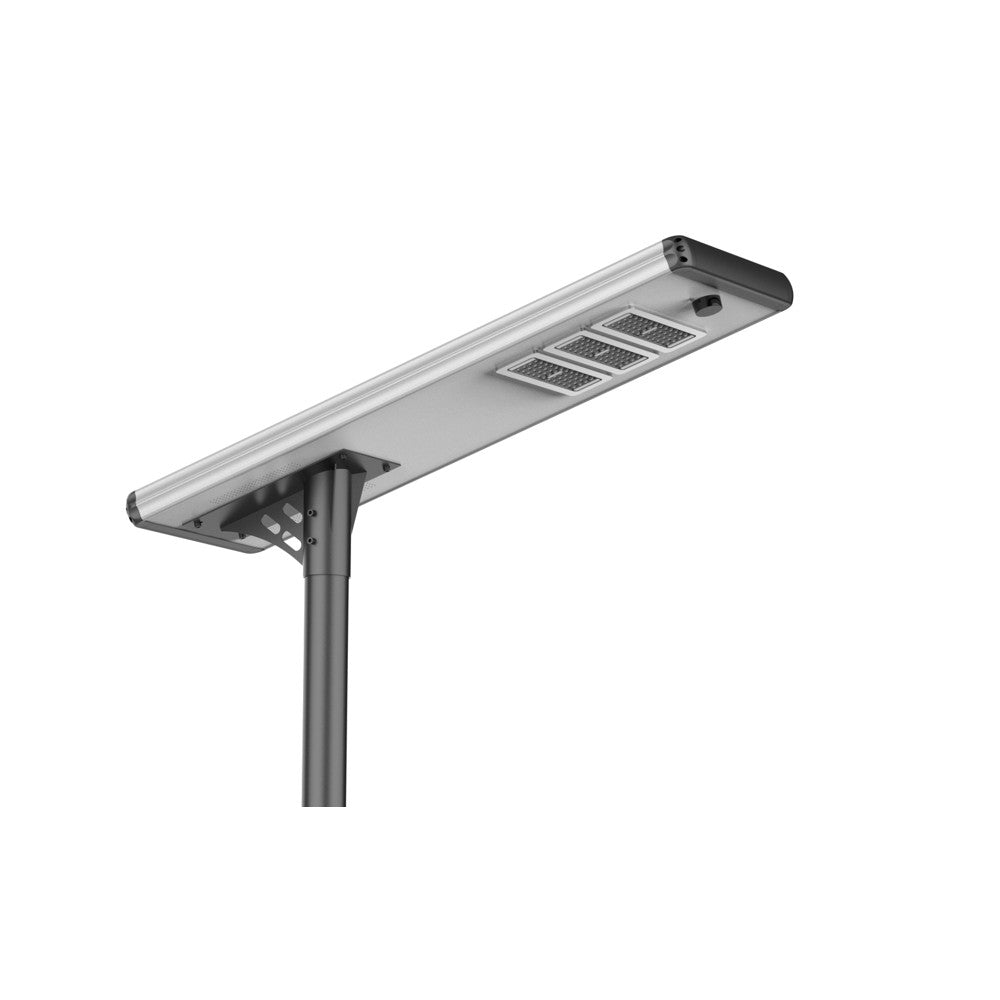 Luminária Solar LED Híbrida 80W 100Lm/W (95W Monocristalina) Branco Quente 3000K