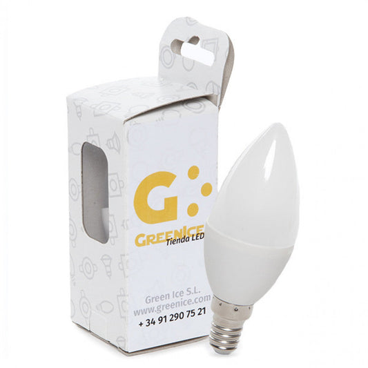 Lâmpada LED E14 5W 384Lm 2700ºK Caixa Personalizada 40.000H [HO-C37-E14-5W-RC-WW-EP06]