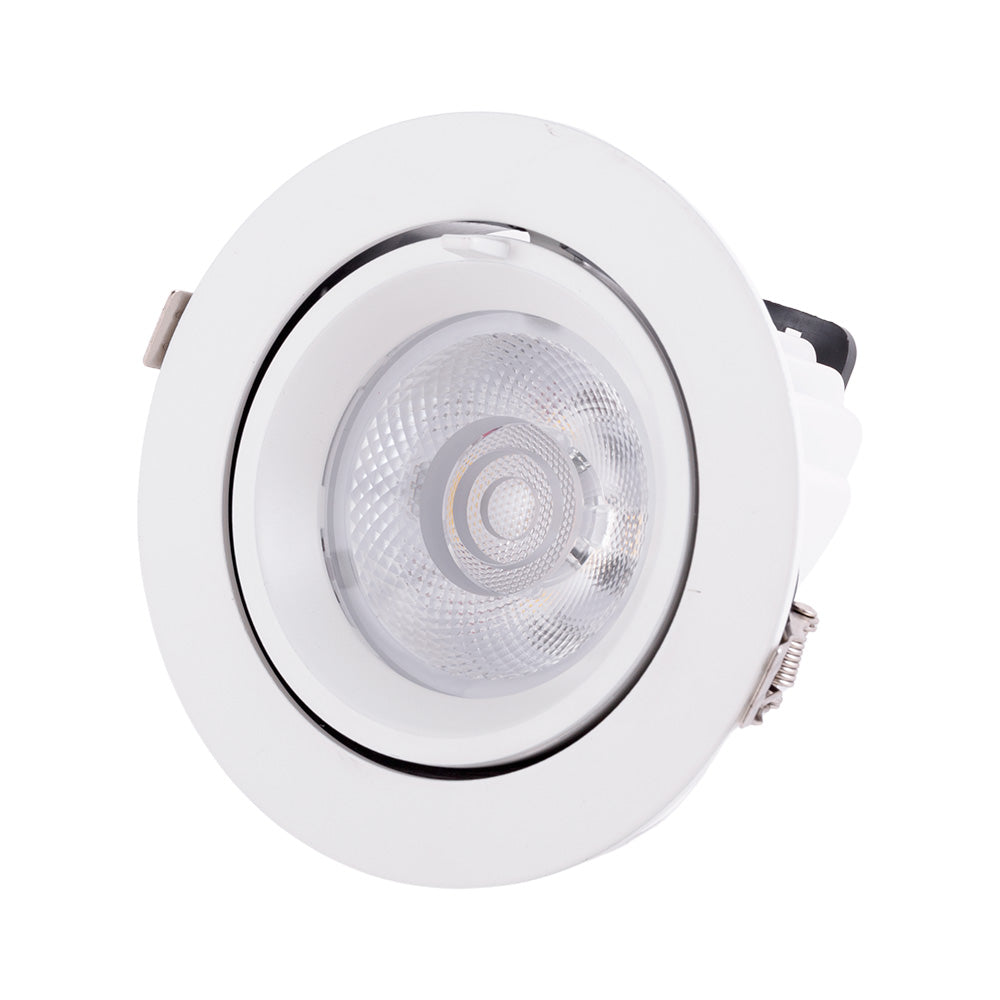 Foco Downlight LED 30W 4500Lm 4000ºK Circular Ajustável 40.000H [HO-COB-C-OR-30W-W]