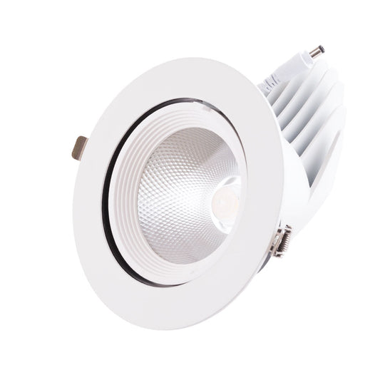 Foco Downlight LED 35W 5250Lm 4000ºK Circular Ajustável 40.000H [HO-COB-C-OR-35W-W]