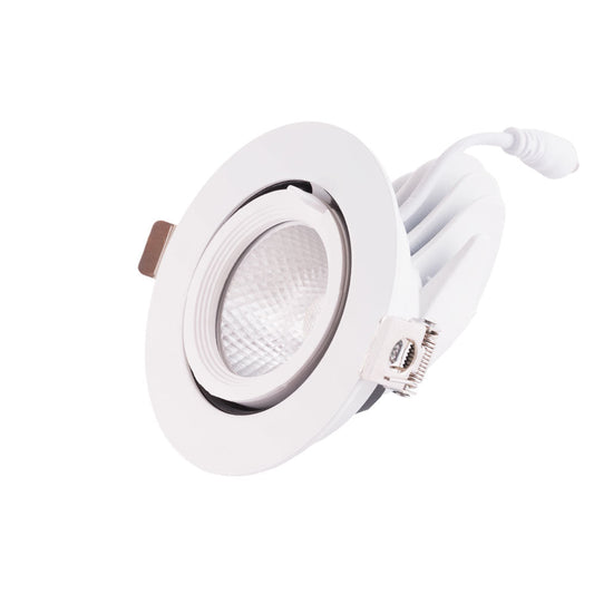 Foco Downlight LED 7W 1050Lm 2700ºK Circular Ajustável 40.000H [HO-COB-C-OR-7W-WW]