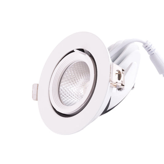 Foco Downlight LED 9W 1350Lm 2700ºK Circular Ajustável 40.000H [HO-COB-C-OR-9W-WW]