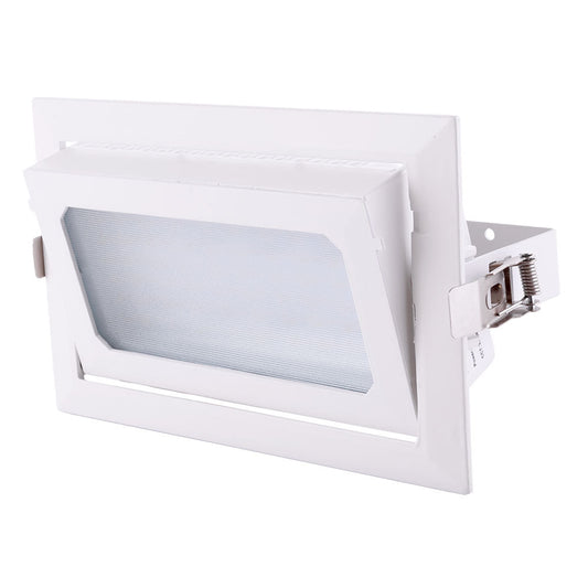 Foco Downlight LED 30W 5000Lm 2700ºK Retangular Ajustável 40.000H [HO-COB-R-OR-30W-WW]