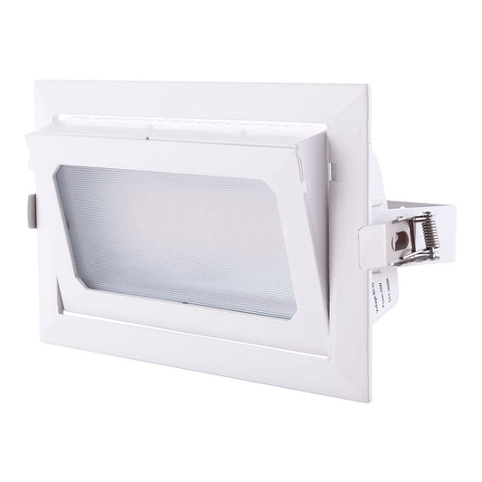 Foco Downlight LED 50W 8000Lm 2700ºK Retangular Ajustável 40.000H [HO-COB-R-OR-50W-WW]