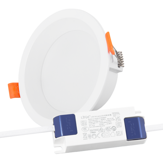 Downlight LED 12W 140Lm/W Driver LIFUD Flicker Free 2700ºK [HO-DL01-LI-12W-WW]