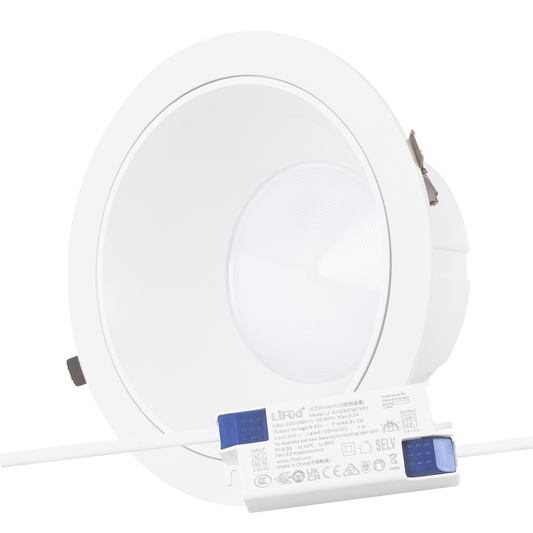 Foco Downlight Circular LED 30W 4200Lm 6000ºK Antirreflexo UGR19 40.000H