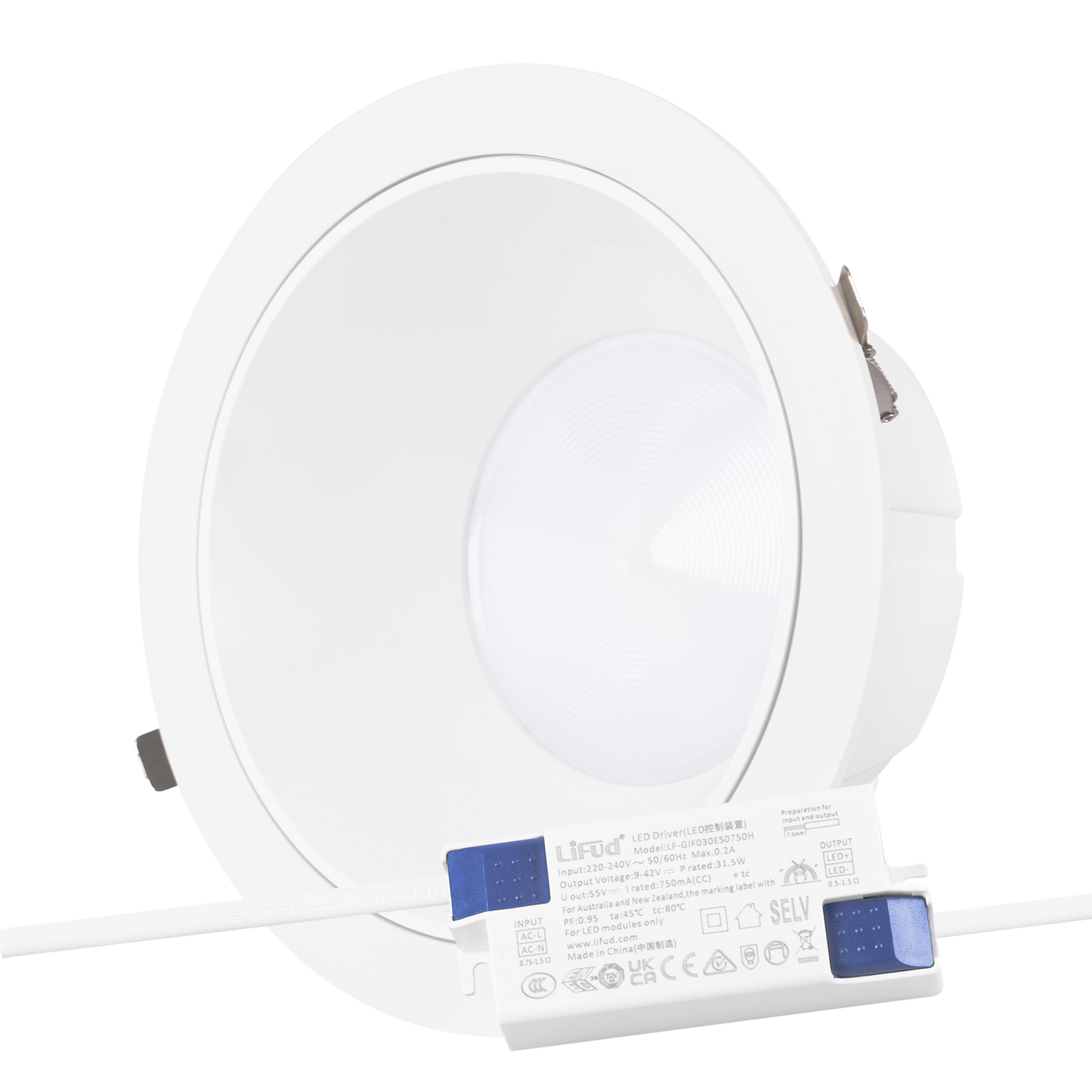 Foco Downlight Circular LED 30W 4200Lm 4000ºK Antirreflexo UGR19 40.000H