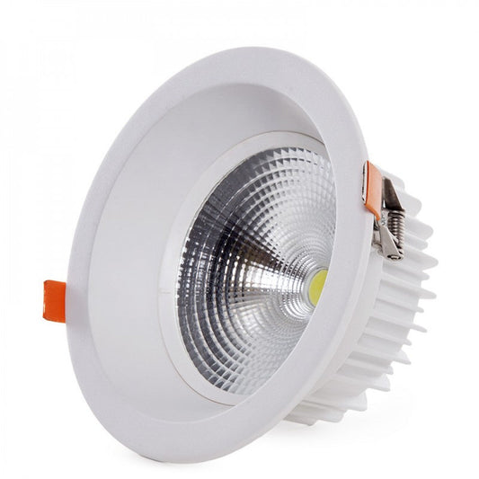 Foco Downlight Circular LED 24W 3360Lm 4200ºK Antirreflexo UGR19 40.000H [HO-DL-AD-COB-24W-W]