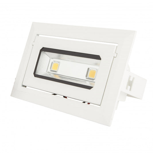 Foco Downlight LED 20W 1.800Lm 6000ºK Retangular Inclinável 40.000H [HO-DRECTBAS-20W-CW]