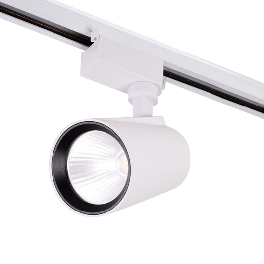 Luz de trilho LED 22W 1853Lm CRI85 2700ºK Monofásico 40.000H [HO-FC-22W-W-WW]