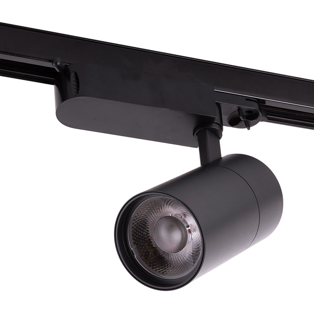 Farol de trilho LED 30W 2.700Lm CRI90 6000ºK Trifásico 40.000H [HO-FC-3F-30W-B-CW]