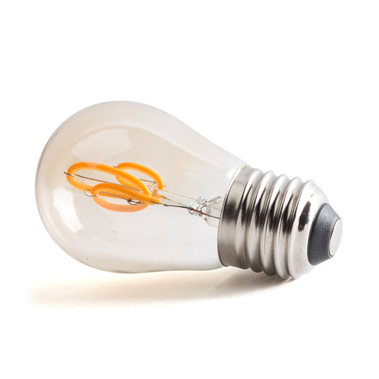 Lâmpada LED E27 4W 380Lm 2000ºK Filamento 40.000H [HO-G45-4W-R]