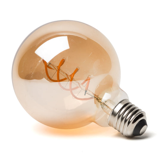 Lâmpada LED E27 4W 380Lm 2000ºK Filamento 40.000H [HO-G95-4W-R]