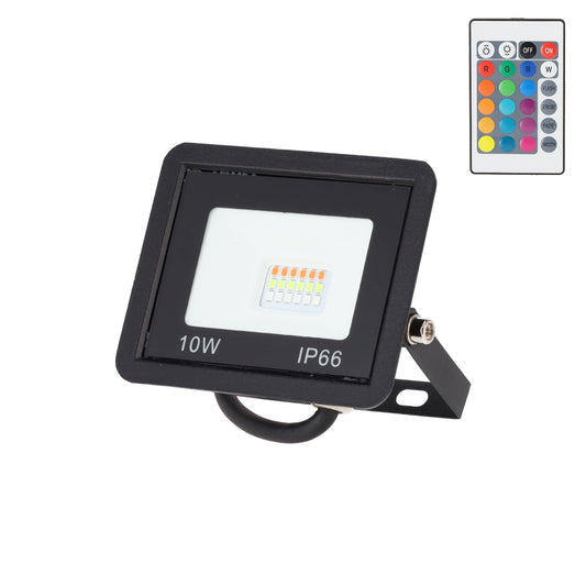 Projetor LED RGBW com controle remoto 10W [HO-ICRGBFL-10W]