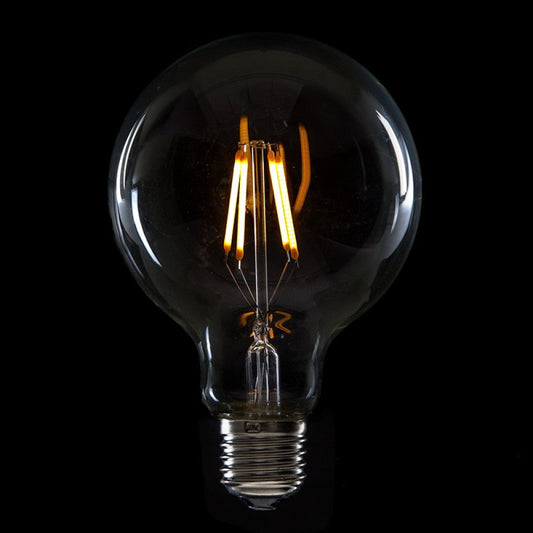 Lâmpada LED E27 4W 288Lm 2000ºK Filamento G95 40.000H [HO-LF-G95-E27-4W-WW]