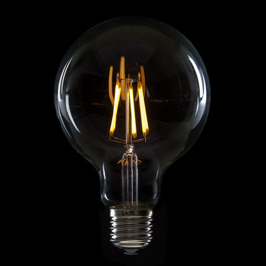 Lâmpada LED E27 6W 432Lm 2000ºK Filamento G95 40.000H [HO-LF-G95-E27-6W-WW]
