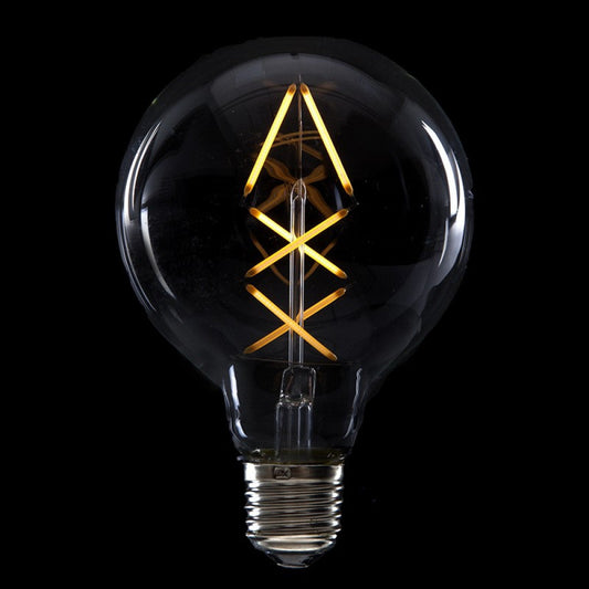 Lâmpada LED E27 4W 288Lm 2000ºK Filamento G95 40.000H [HO-LF-G95FI-E27-6WWW]