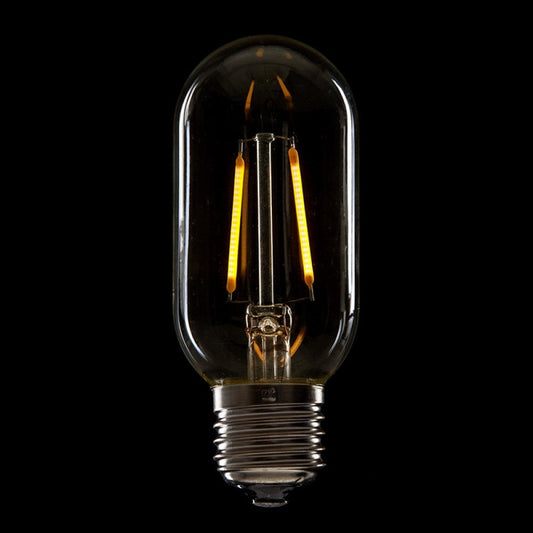 Lâmpada LED E27 2W 144Lm 2000ºK Filamento T45 40.000H [HO-LF-T45-E27-2W-WW]