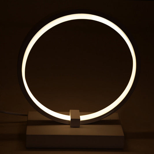 Candeeiro de Mesa 15W 935Lm 4200ºK LED Círculo Regulável 40.000H [HO-LM-CIRCLE-20W-W]