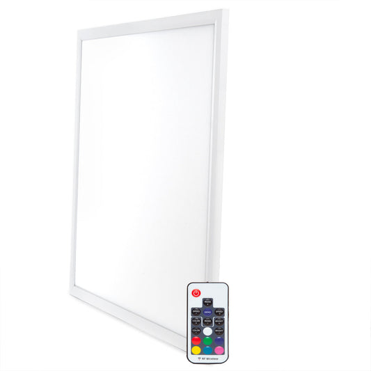 Painel LED Superslim 30W 60x60Cm Controle Remoto RGB 40.000H [HO-P-RGB-30W]