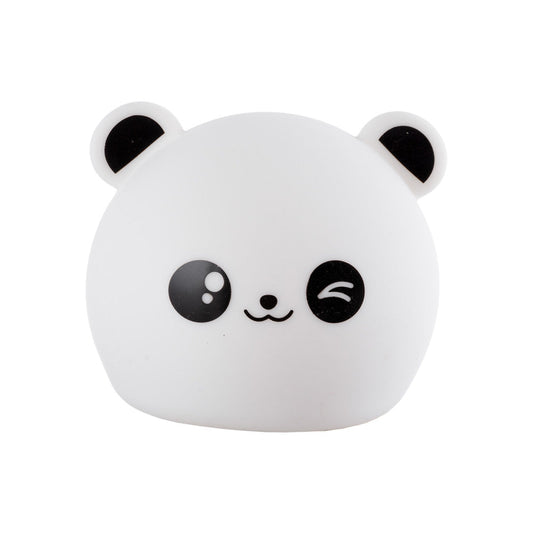 Candeeiro de mesa LED infantil regulável por palmas 5VDC/USB 6500K [HO-PANDA-WW-CW]