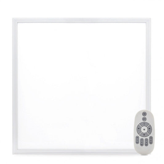 Painel LED Superslim 36W 3600Lm 60x60Cm Controle Remoto Moldura Branca (Intensidade-Cct) 40.000H [HO-PANMB59559536W-RC]