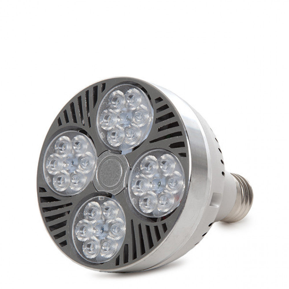 Lâmpada LED E27 35W 2621Lm 2700ºK PAR30 Ventilador 40.000H [HO-PAR30-35-WF-WW]